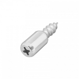 KIT COM DOZE SUPORTES NIQUELADOS PARA PRATELEIRAS 7,5 X 12,5 mm - 801014