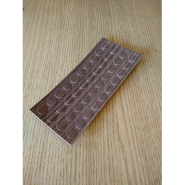 Cartela Tapa Furo Ebano Grigio 12 mm REHAU - 427027061