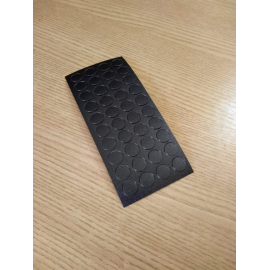 Cartela Tapa Furo Preto 12 mm REHAU - 427026002