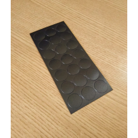 Cartela Tapa Furo Preto 18 mm REHAU - 427029002