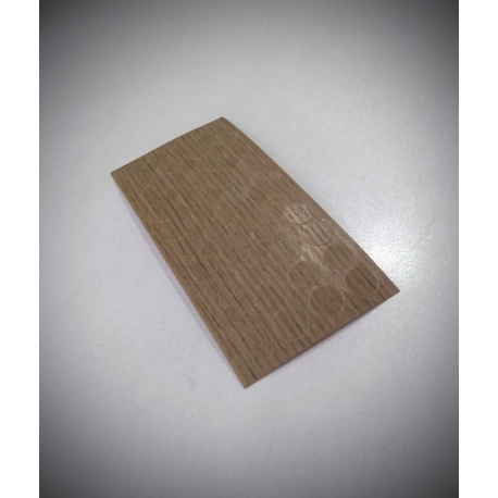 Cartela Tapa Furo Carvalho Avelã 12 mm REHAU - 427027036