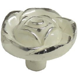 Puxador Provençal Botão Prata ZAMAK ITALYLINE 165