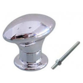 Puxador Oval Pequeno Cromado