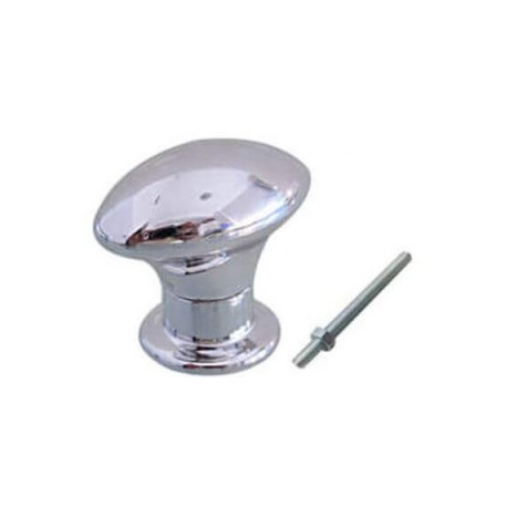 PUXADOR OVAL PEQ CROMADO C/ HASTE E PORCA 955-52