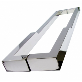 PUXADOR DUPLO REALE 400 MM INOX POL R-33892