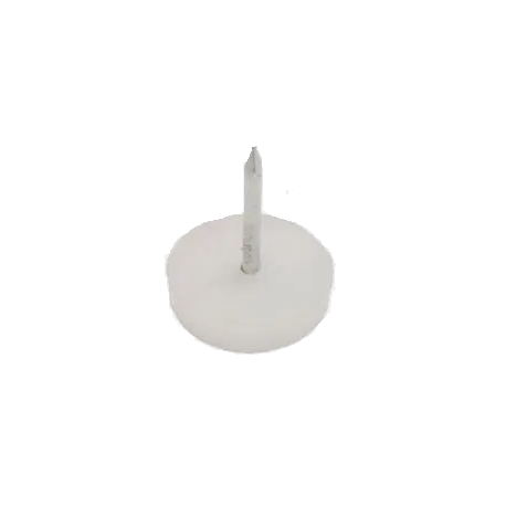 SAPATA C/ PREGO PLASTICO BRANCO 19MM - 14873