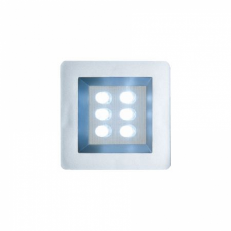 MINI LUMINARIA QUAD 12404PAL 40X40 AL 6LEDS QUENTE