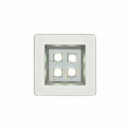 LUMINARIA QUAD 13404CRB 40X40 CROMADA 4 LEDS FRIO