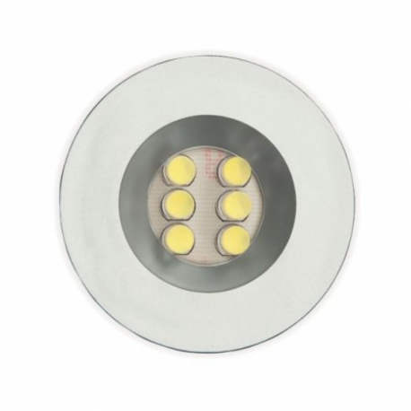 LUMINARIA RED 12405BRC 52MM BRANCO 6 LEDS FRIO