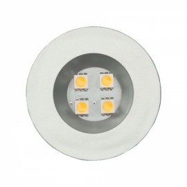 LUMINARIA RED 13405BRC 52MM BRANCA 4 LEDS QUENTE