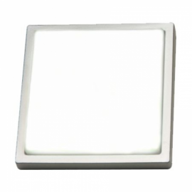 LUMINARIA SLIM QUAD 13708PAL PRATA AL 8LEDS QUENTE