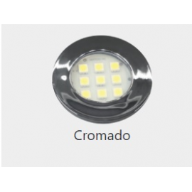 LUMINARIA RED 46MM CROMADA 8LEDS 1.5W QUENTE E312C
