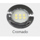 LUMINARIA RETAN 40X46 CROMADA 6LED QUENTE E310C