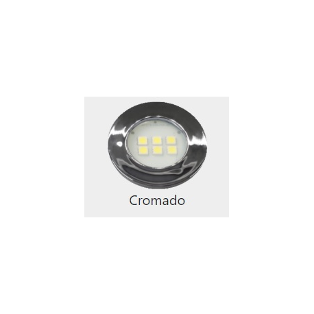 LUMINARIA RETAN 40X46 CROMADA 6LED QUENTE E310C
