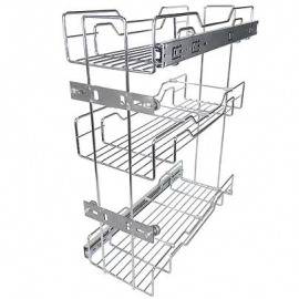 PORTA LATAS OLEO LATERAL TR 115X530X450 INOX 3394 JOMER