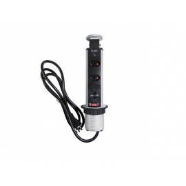 TORRE MULTIPLUG 2 TOMADAS + 1 USB 36503025