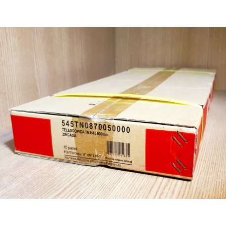 CAIXA C/10 CORREDIÇAS TELESC TN H45 500MM