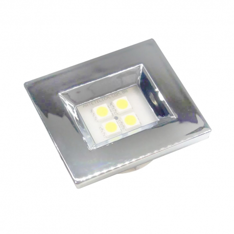 LUMINARIA RETANG 40X46 CROMADA 4LEDS QUENTE E314C
