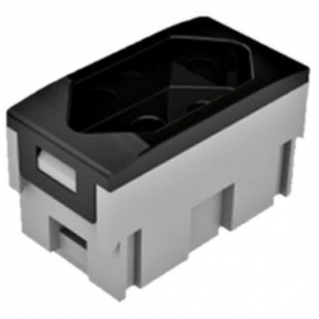 TOMADA 20A 3 PINOS PRETA DX 99230.20