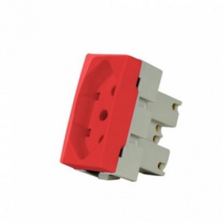 TOMADA 20A 3 PINOS VERMELHA DX 99231.20