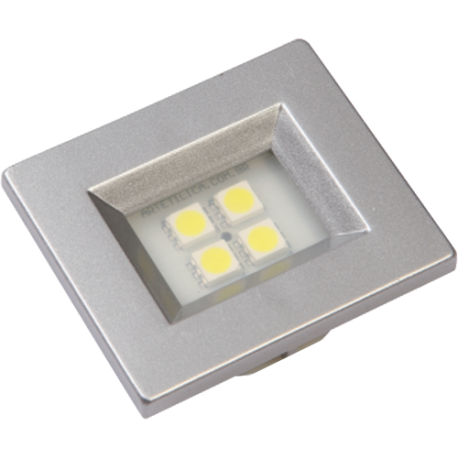 LUMINARIA RETANG 40X46 ALUM F 4LEDS FRIA E514A