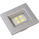 LUMINARIA RETANG 40X46 ALUM F 4LEDS QUENTE E314A