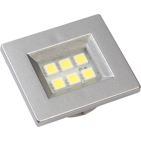LUMINARIA RETAN 40X46 ALUM FOSCO 6LED FRIA E510A