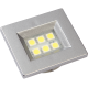 LUMINARIA RETAN 40X46 ALUM FOSCO 6LED QUENTE E310A