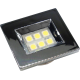 LUMINARIA RETAN 40X46 CROMADA 6LED FRIA E510C