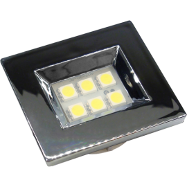 LUMINARIA RETAN 40X46 CROMADA 6LED FRIA E510C