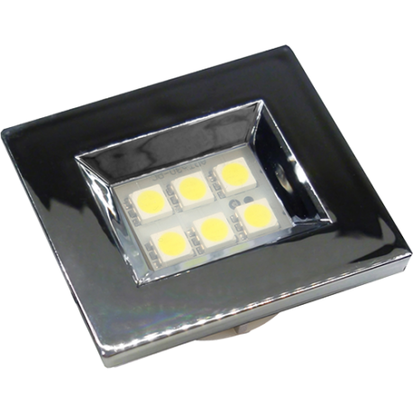 LUMINARIA RETAN 40X46 CROMADA 6LED FRIA E510C