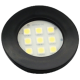 LUMINARIA 9 LEDS QUENTE REDONDA 46MM PRETA E311P