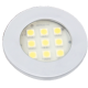 LUMINARIA REDONDA 46MM BRANCA 9LEDS FRIA E511B