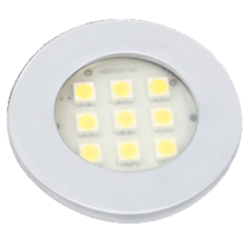 LUMINARIA REDONDA 46MM BRANCA 9LEDS FRIA E511B