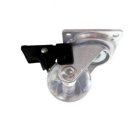 RODIZIO RG35 INCOLOR CROMADO C/ FREIO