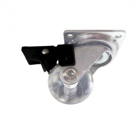 RODIZIO RG35 INCOLOR CROMADO C/ FREIO