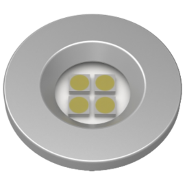 LUMINARIA REDONDA FOSCO 4 LEDS FRIA E521A