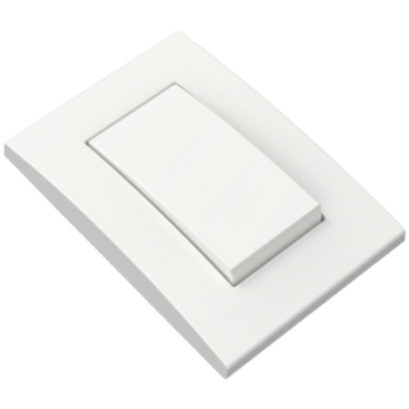 INTERRUPTOR SIMPLES 10A BRANCO COM ESPELHO N50.01B