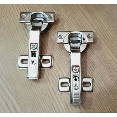 KIT 2 DOBRADIÇAS COM AMORTECEDOR RETA BLUM CLIPTOP BLUMOTION