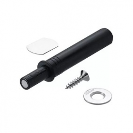 PULSADOR MAGNÉTICO DE EMBUTIR TIP-ON CURTO PRETO - BLUM