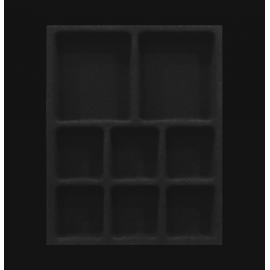 PORTA JOIAS PJ 03 290X365MM AVELUDADO PRETO