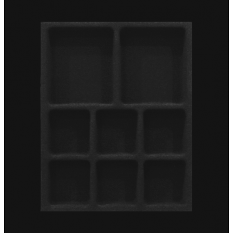 PORTA JOIAS PJ 03 290X365MM AVELUDADO PRETO