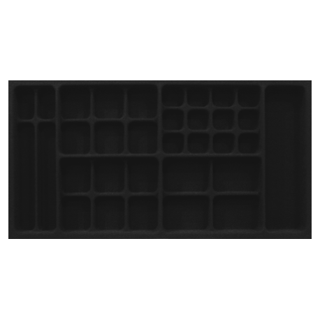 PORTA JÓIA AVELUDADO PRETO 703mm X 364mm PJ-18