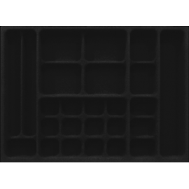 PORTA BIJUTERIAS AVELUDADO PRETO 503mm X 364mm PJ-16