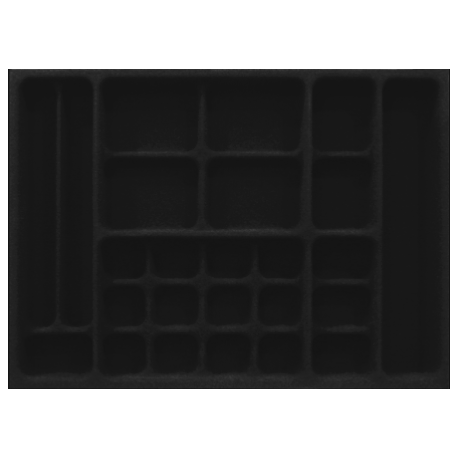 PORTA BIJUTERIAS AVELUDADO PRETO 503mm X 364mm PJ-16