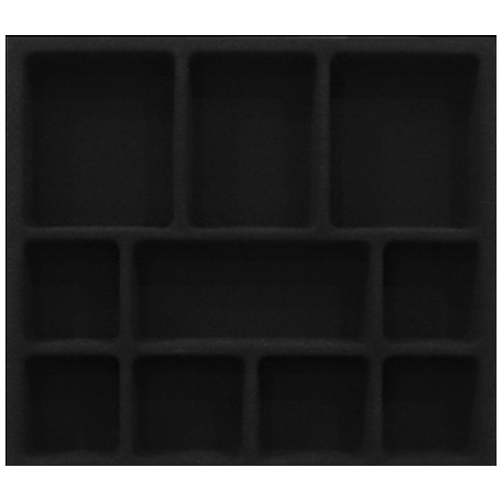 PORTA JÓIA AVELUDADO PRETO 410mm X 365mm PJ-02