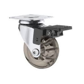 RODIZIO RG50 FUME CROMADO C/ FREIO